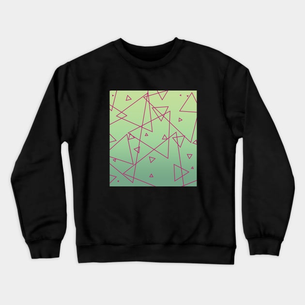 Triangles Crewneck Sweatshirt by randamuART